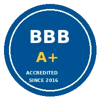 BBB Accredited Business A+ since 2016