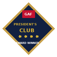 GAF President’s Club Award Winner