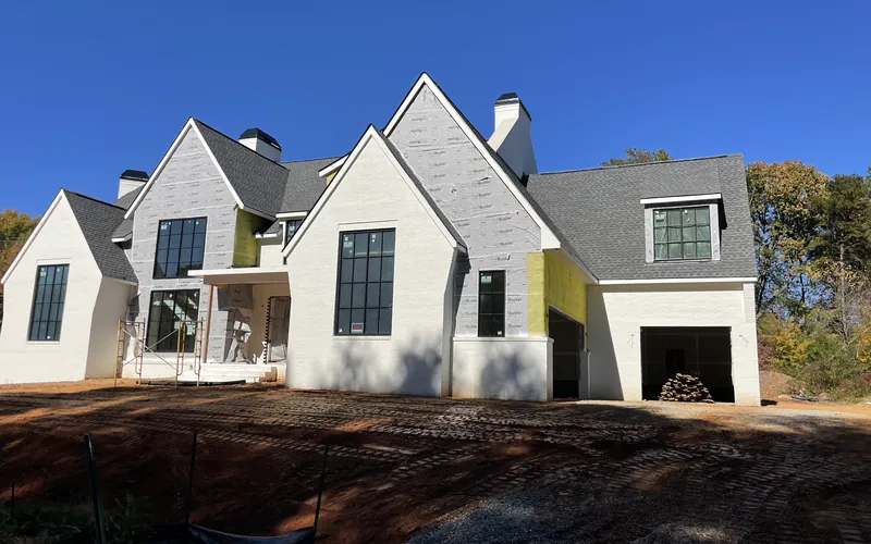 GAF Timberline HDZ® roof on a new home in Cornelius, NC, front gables