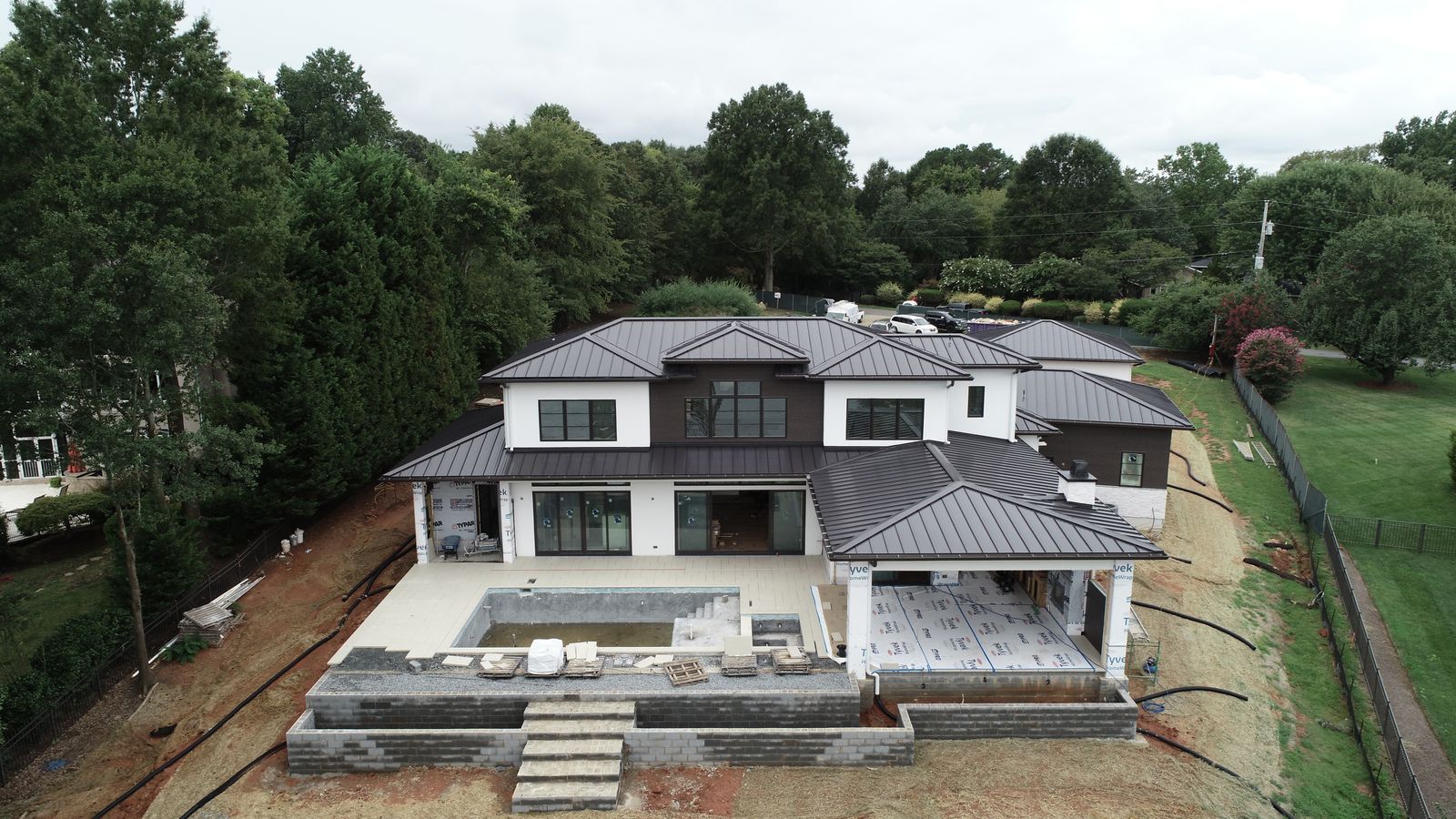 Standing seam metal roof installed by Campbells Precision Roofing in Cornelius, NC