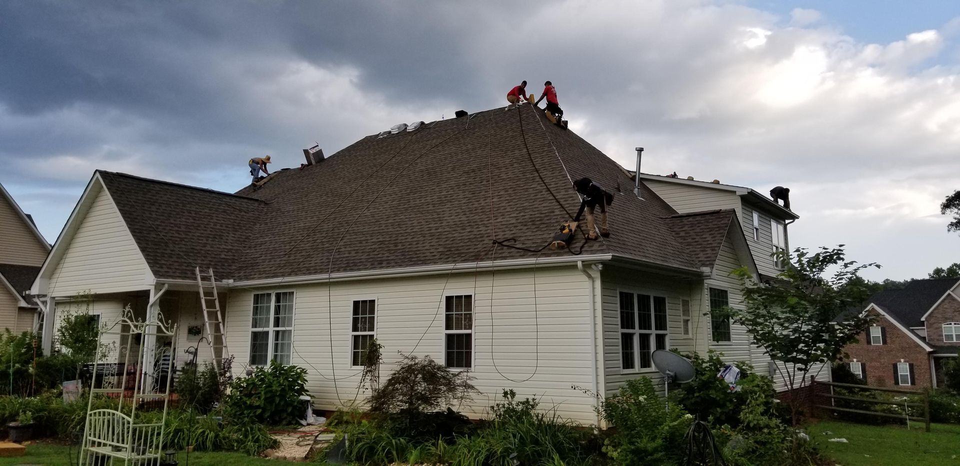 Storm-damaged roof inspection documentation by CPR