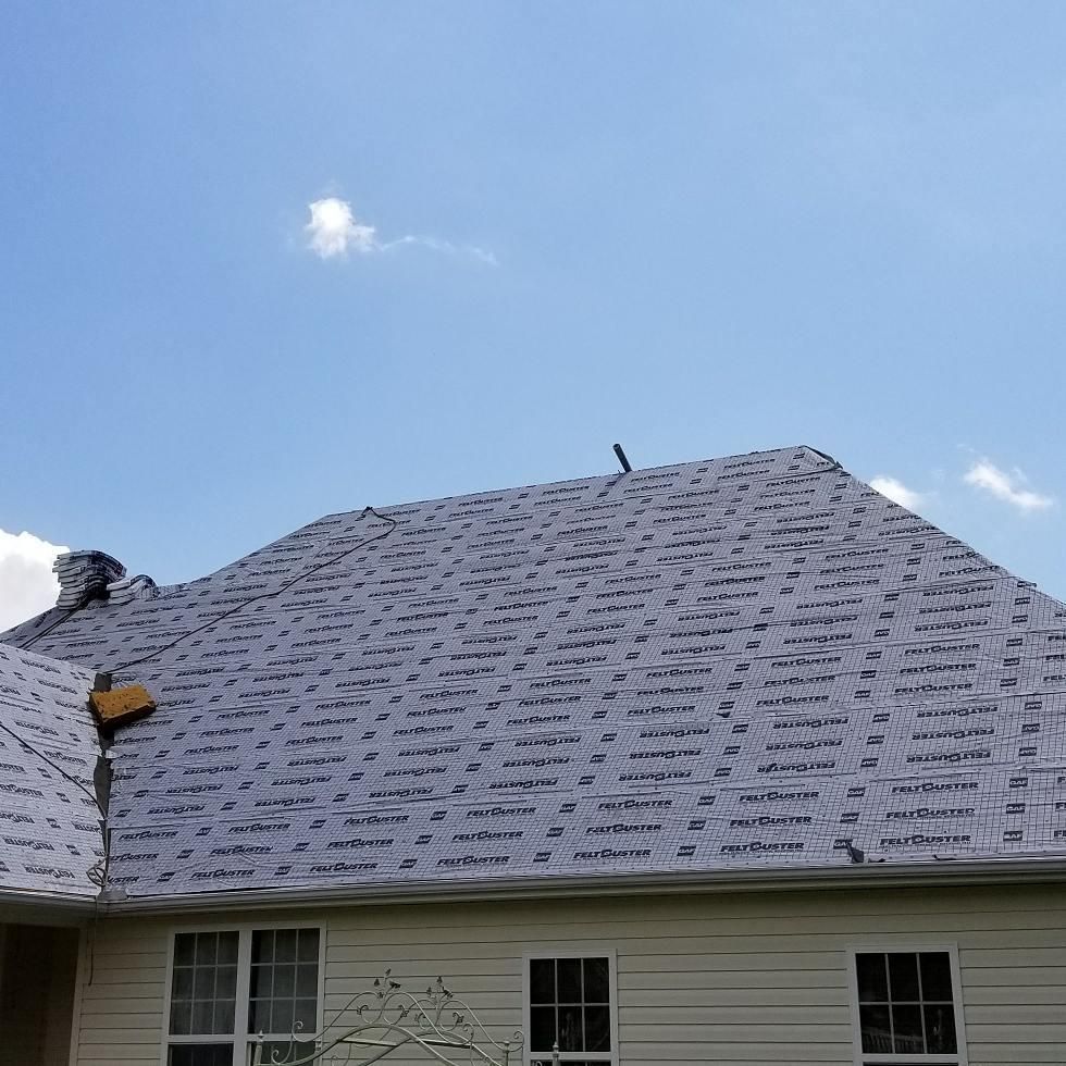 Hickory area GAF roofing install