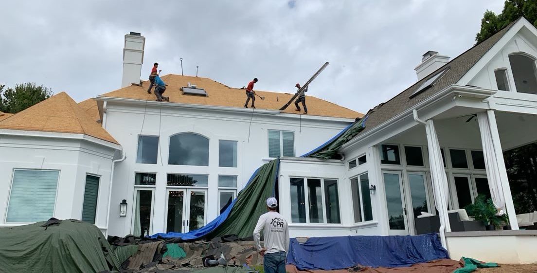 Mooresville lakeside residential roof